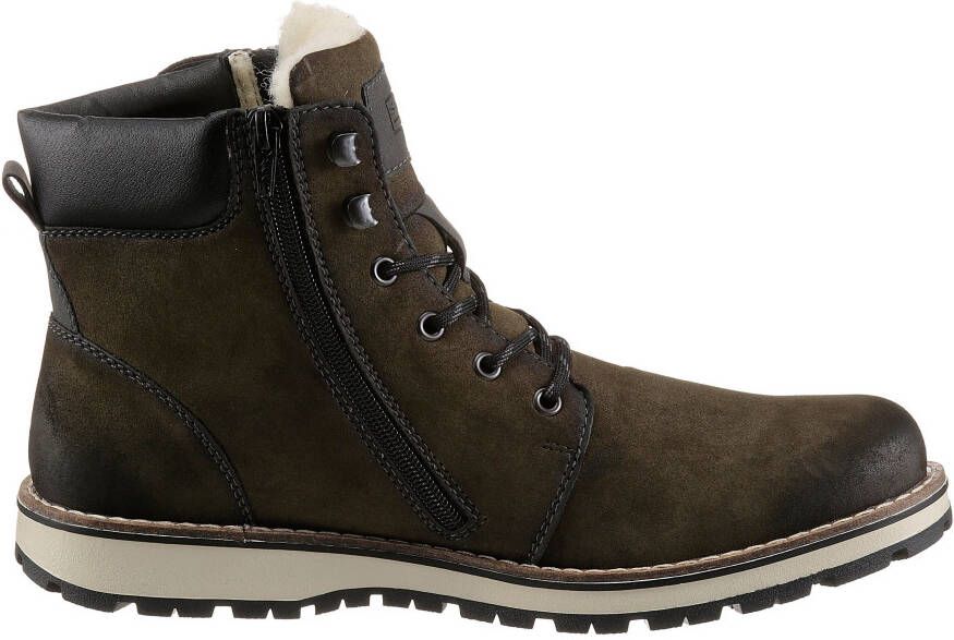 Rieker Winterlaarzen met comfortabele tex-uitrusting vrijetijdsschoen veterschoen