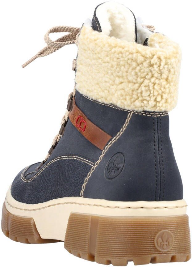 Rieker Winterlaarzen veterschoenen winterenkellaarsjes met warme voering