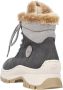 Rieker Booties X9335-45 Vrouwen Grijs Laarzen - Thumbnail 10