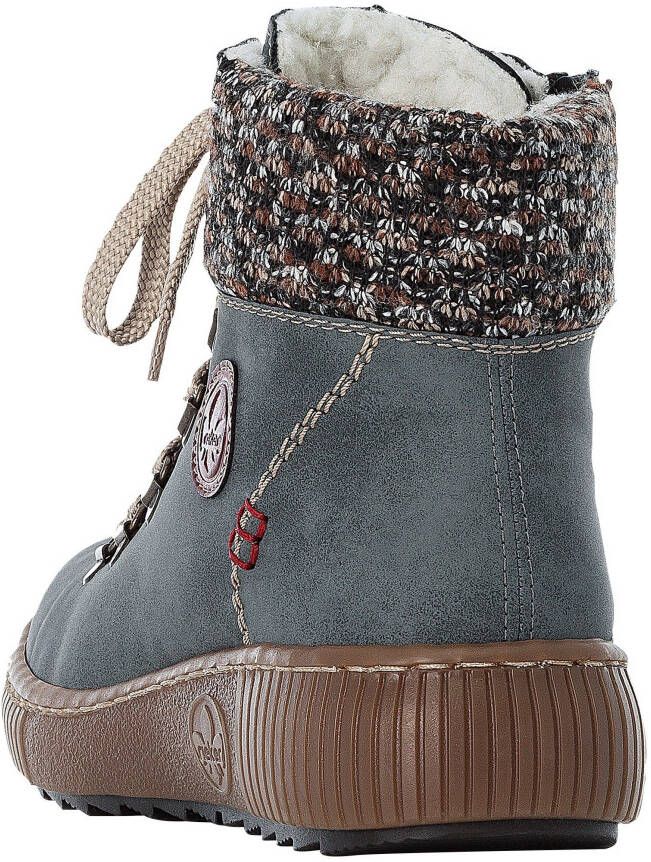 Rieker Winterlaarzen winterenkellaars veterschoenen outdoorlaarzen met warmvoering