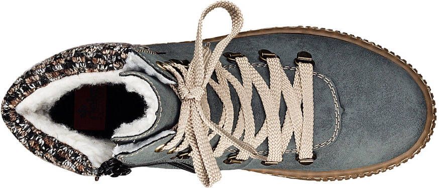 Rieker Winterlaarzen winterenkellaars veterschoenen outdoorlaarzen met warmvoering