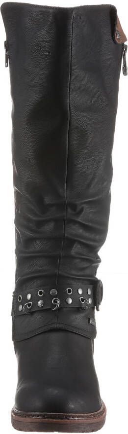 Rieker Winterlaarzen winterboots blokhak met tex-membraan variabele schacht