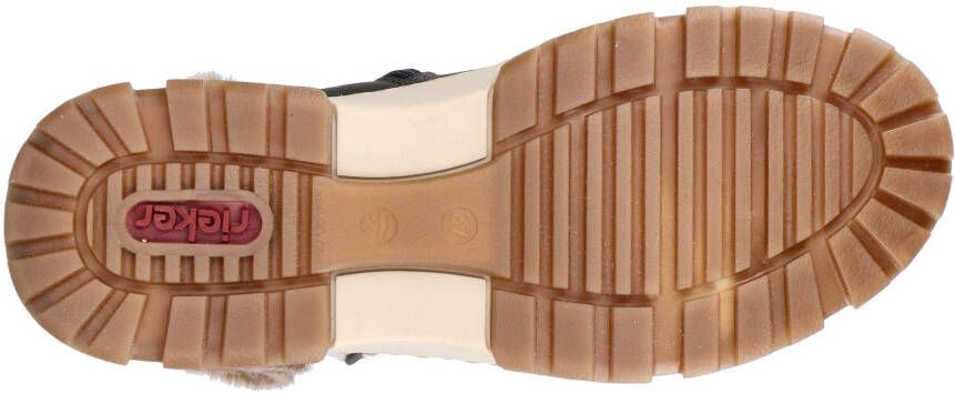 Rieker Winterlaarzen winterenkellaars veterschoenen plateau met warmvoering-uitrusting