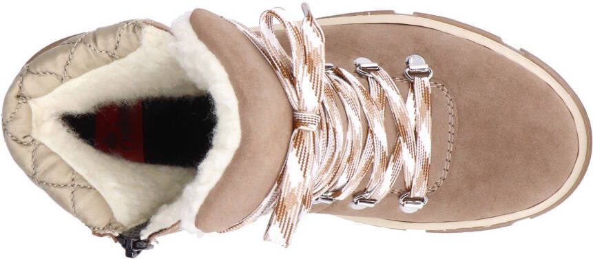 Rieker Winterlaarzen winterenkellaars veterschoenen plateau met warmvoering-uitrusting
