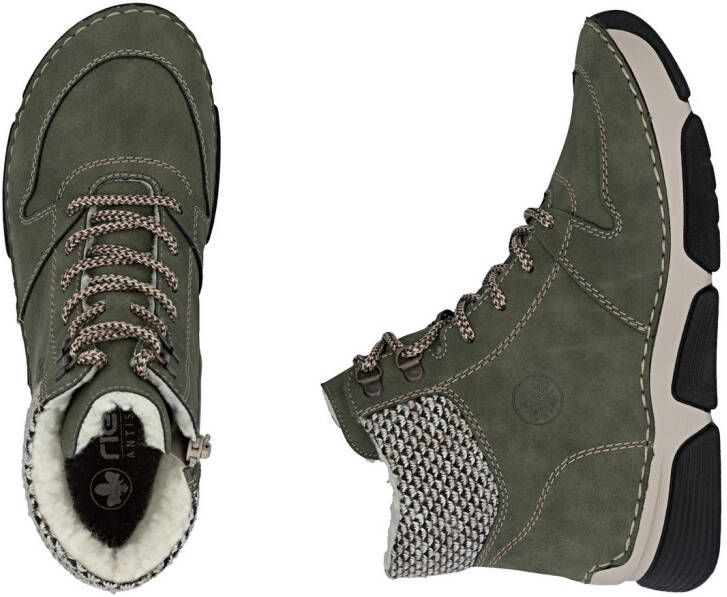 Rieker Winterlaarzen veterschoenen enkellaars met praktische binnenrits - Foto 9