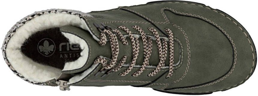 Rieker Winterlaarzen veterschoenen enkellaars met praktische binnenrits - Foto 12