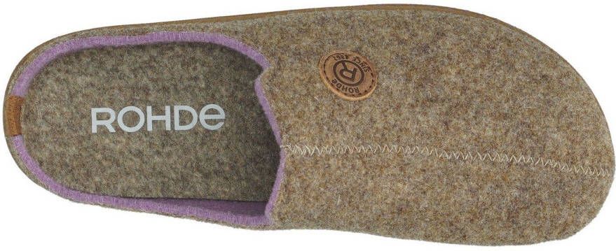 Rohde Pantoffels Foggia pantoffel slippers klomp met profielzool