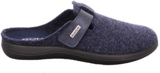 Rohde Pantoffels Bari pantoffel klomp met klittenbandriem in comfortbreedte g