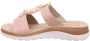 Rohde Roze Nubuck Dames Slippers Roze - Thumbnail 5