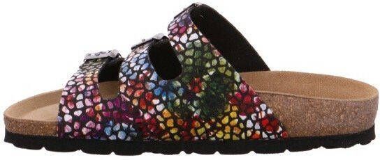 Rohde Slippers Alba zomerschoenen slippers pantoffels met kleurrijke print g-breedte = breed