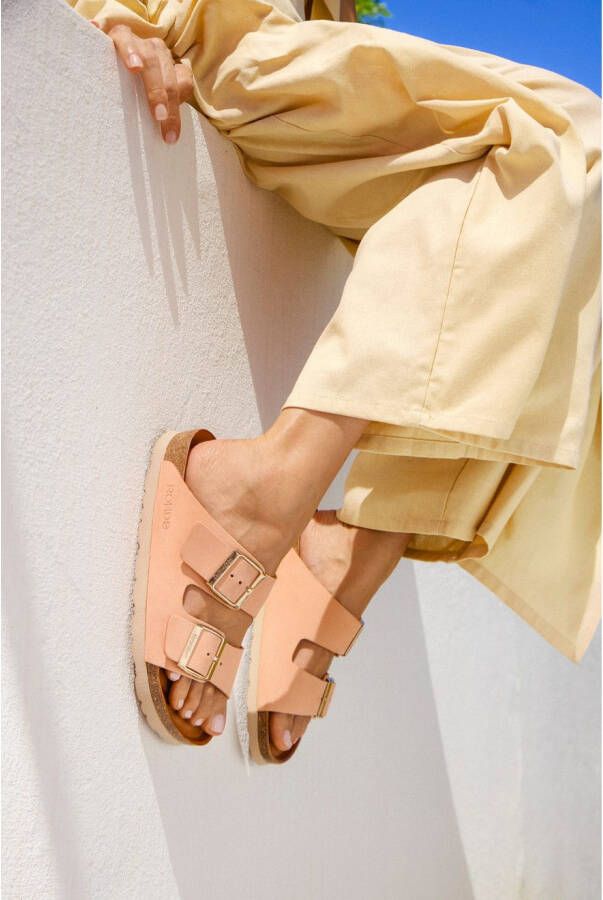 Rohde Slippers Alba sleehak zomerschoenen pantoffels met twee gespsluitingen