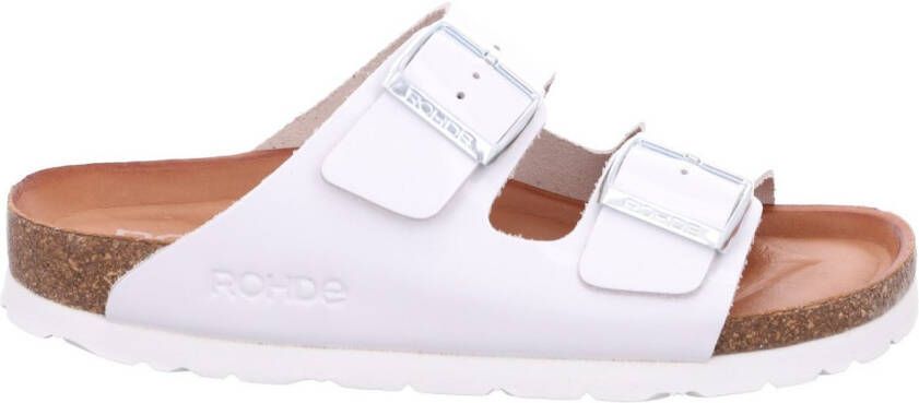Rohde Slippers Alba Zomerschoen huisschoen strandschoen slippers met gespsluitingen