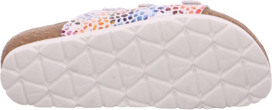 Rohde Slippers Alba zomerschoenen slippers pantoffels met kleurrijke print g-breedte = breed