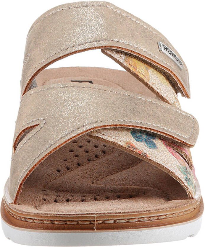 Rohde Slippers Baviera sleehak zomerschoen pantoffels met logo-embleem