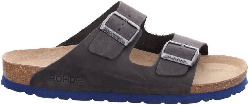Rohde Slippers Grado Slippers zomerschoen tweesluiter huisschoen met zacht voetbed