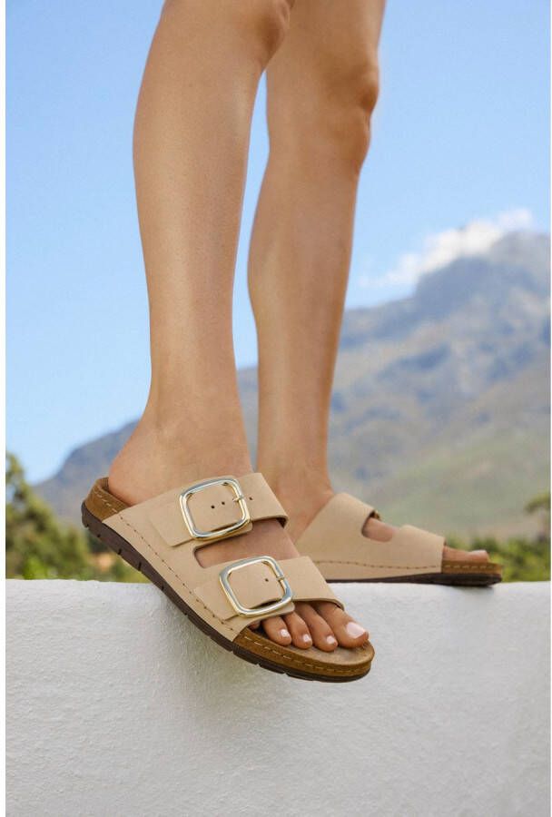 Rohde Slippers Rodigo sleehak zomerschoenen pantoffels met comfortabel soft voetbed