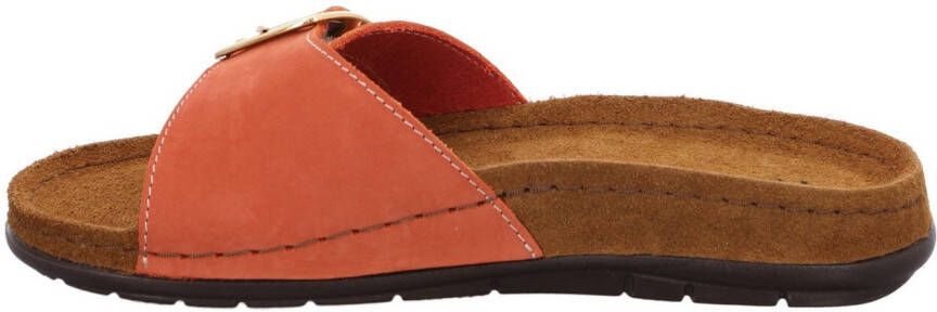 Rohde Slippers Rodigo Zomerschoen slippers strandschoen badschoen met leren zacht voetbed