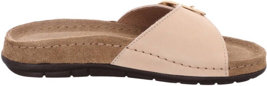 Rohde Slippers Rodigo Zomerschoen slippers strandschoen badschoen met leren zacht voetbed