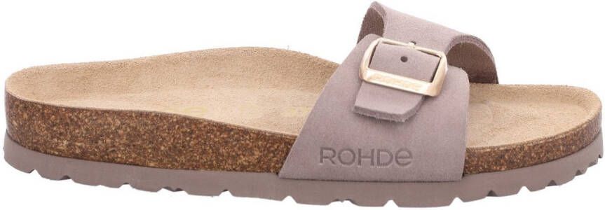 Rohde Slippers sleehak zomerschoenen slippers met voorgevormd soft voetbed