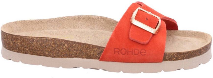 Rohde Slippers sleehak zomerschoenen slippers met voorgevormd soft voetbed