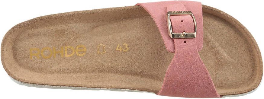 Rohde Slippers sleehak zomerschoenen slippers met voorgevormd soft voetbed