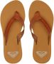 Roxy Porto Motif Slipper Dames Bruin - Thumbnail 8