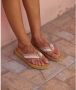 Roxy Porto Rope Teenslippers Natural crazy pink - Thumbnail 15
