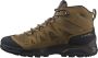 Salomon X Ward Leather Mid GTX GORE-TEX Heren Wandelschoenen Trekking Schoenen Bruin - Thumbnail 3