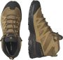 Salomon X Ward Leather Mid GTX GORE-TEX Heren Wandelschoenen Trekking Schoenen Bruin - Thumbnail 4