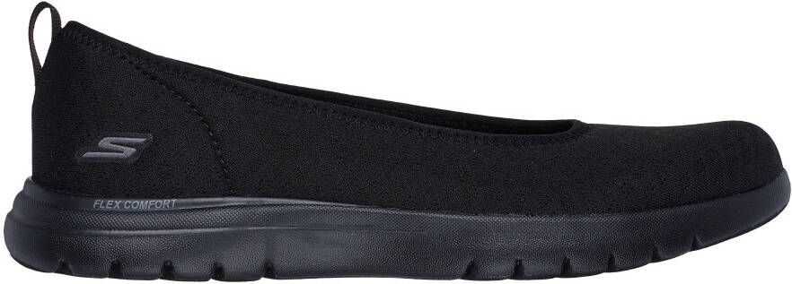 Skechers Ballerina's ON-THE-GO FLEX-SIENA Slipper instapschoen slip-on sneaker met comfortabele elastische afwerking