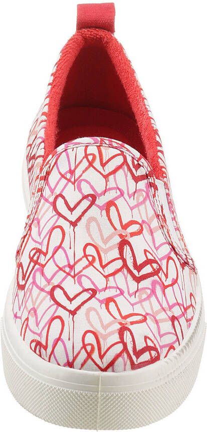 Skechers Instappers Poppy met exclusieve grafitti-print