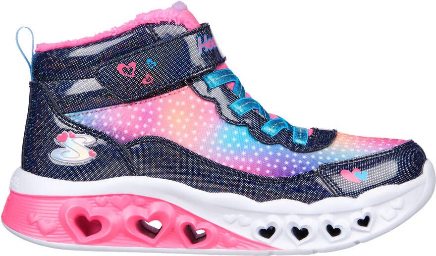 Skechers Kids Sneakers FLUTTER HEART LIGHTS met knipperlichtje voor het in- en uitschakelen