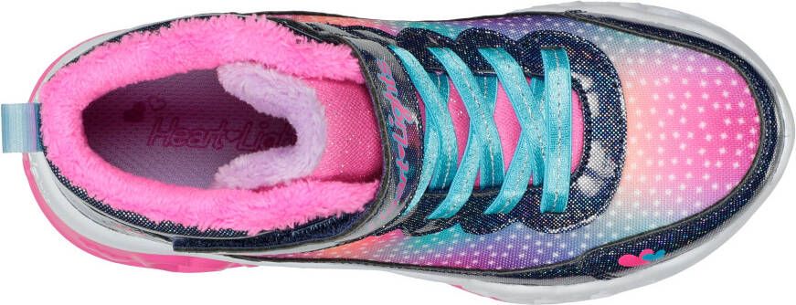 Skechers Kids Sneakers FLUTTER HEART LIGHTS met knipperlichtje voor het in- en uitschakelen