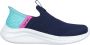 Skechers Ultra Flex 3.0 Fresh Time Slip-ins 303800L-NVTQ voor meisje Marineblauw Sneakers - Thumbnail 7