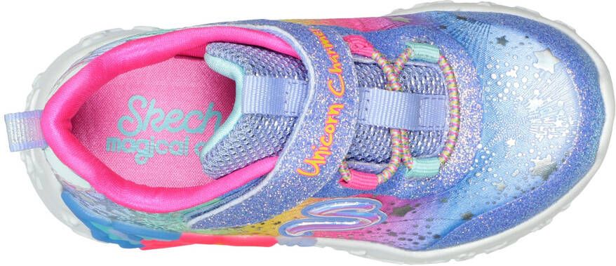 Skechers Kids Sneakers UNICORN CHARMER- met blinkende zool