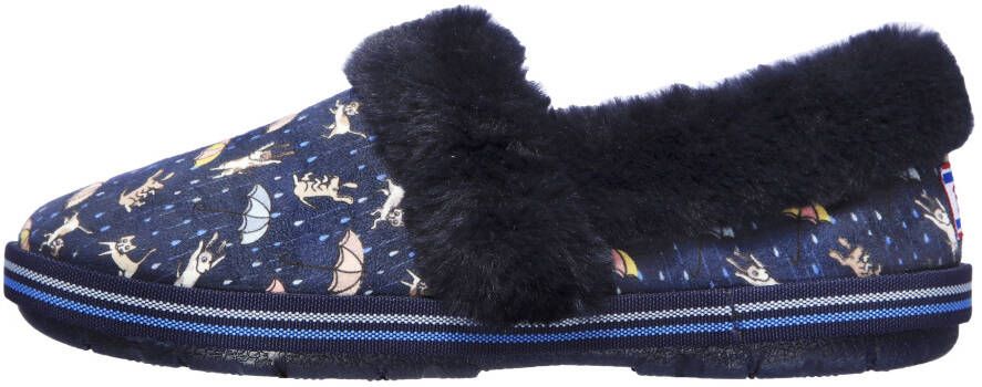 Skechers Pantoffels TOO COZY MOVIE NIGHT met grappige honden- en poezenprint