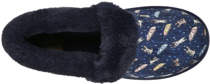 Skechers Pantoffels TOO COZY MOVIE NIGHT Huisschoen met grappige honden- en kattenprint