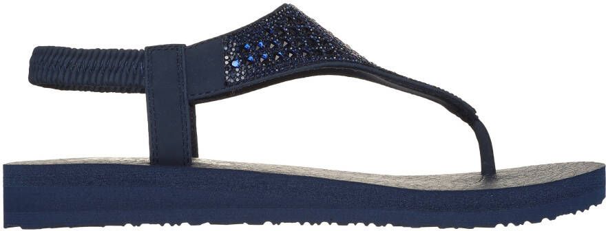 Skechers Sandalen MEDITATION-ROCKSTAR zomerschoen sandaal riemchensandale met glittersteentjes