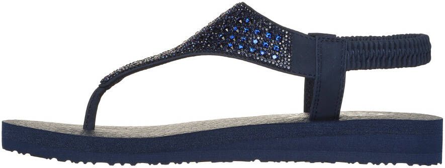 Skechers Sandalen MEDITATION-ROCKSTAR zomerschoen sandaal riemchensandale met glittersteentjes