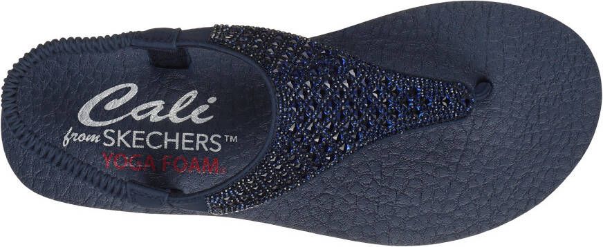 Skechers Sandalen MEDITATION-ROCKSTAR zomerschoen sandaal riemchensandale met glittersteentjes