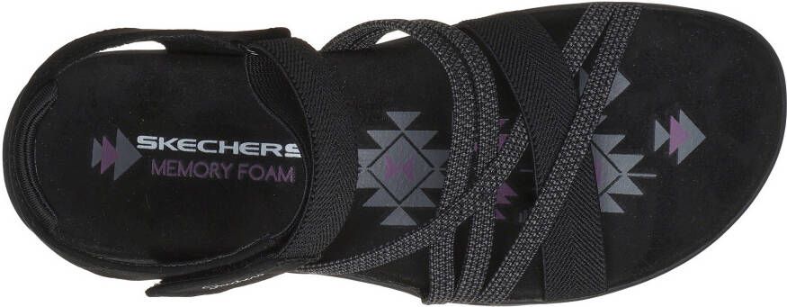 Skechers Sandalen REGGAE SLIM zomerschoen sandaal klittenbandschoen met memory foam