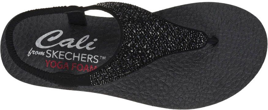 Skechers Sandalen MEDITATION-ROCKSTAR zomerschoen sandaal riemchensandale met glittersteentjes