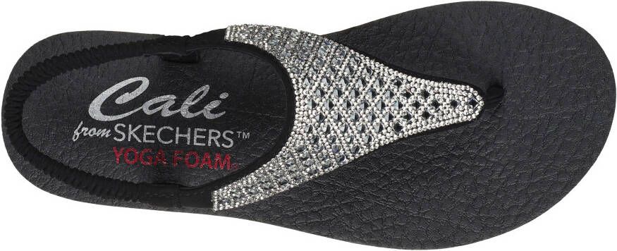Skechers Sandalen MEDITATION-ROCKSTAR zomerschoen sandaal riemchensandale met glittersteentjes