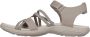 Skechers Comfortabele Vegan Memory Foam Sandaal Beige Dames - Thumbnail 14