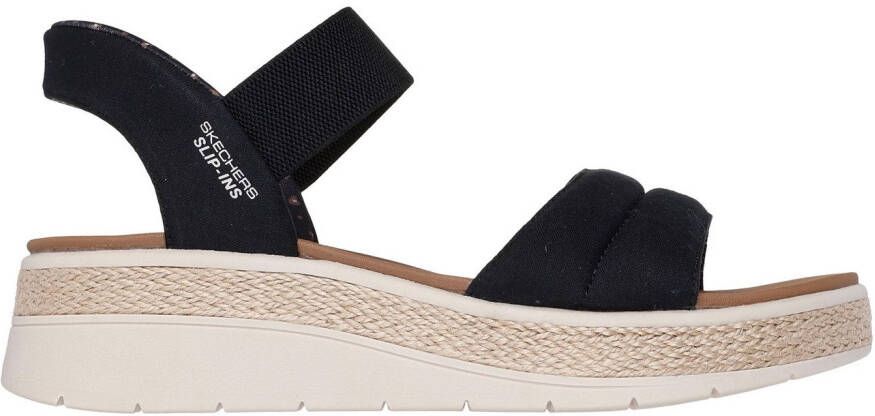 Skechers Sandalen BOBS SUN RAY wig sandaal sandalette plateausandaal met plush foam