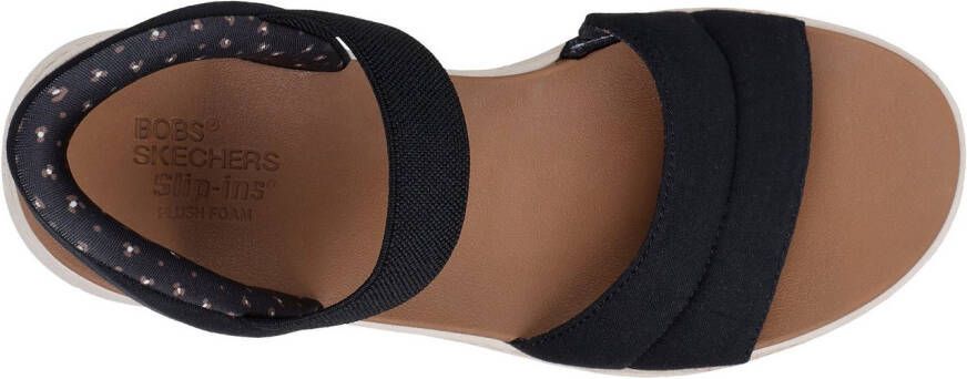 Skechers Sandalen BOBS SUN RAY wig sandaal sandalette plateausandaal met plush foam
