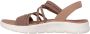Skechers Go Walk Flex Sandalen Dames Taupe - Thumbnail 5