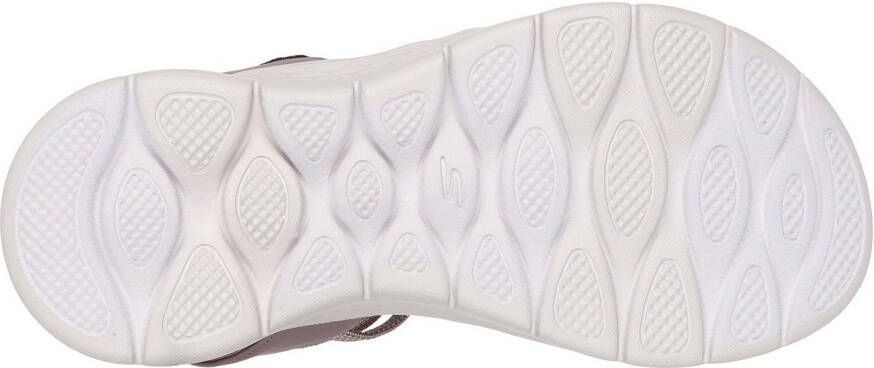 Skechers Sandalen GO WALK FLEX SANDAL instapschoen zomerschoen plateausandaal met goga mat voetbed