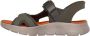 Skechers Slip-ins Go Walk Flex Zandal-Easy Entr Heren Sandalen Olijfgroen - Thumbnail 8