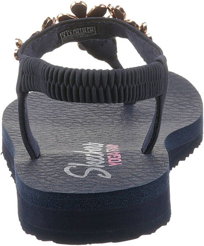 Skechers Sandalen MEDITATION GLASS DAISY met zomerse bloemapplicatie